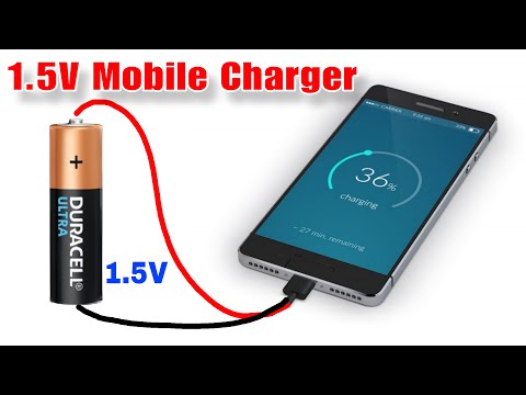 Charge Any Mobile Phone By A Single 1.5V Battery