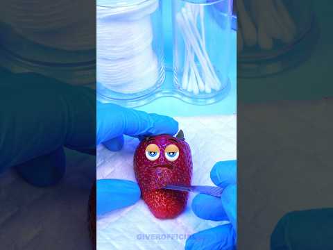 Strawberry needs surgery Baby Birth #shorts #fruitsurgery