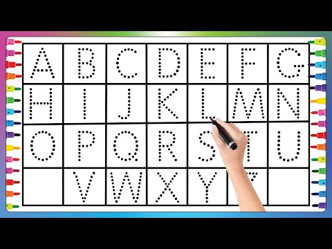 Learn to write the Alphabet from a to z | colouring ABCs line tracing #abcdsong #abcd #abcs