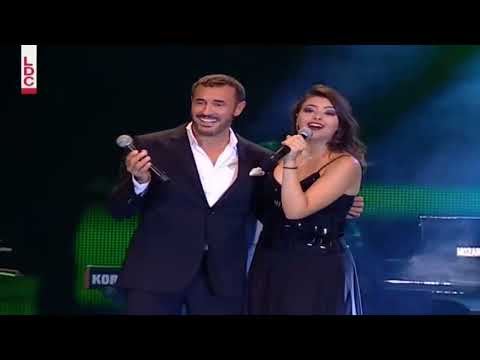 ديو كاظم الساهر وكريستين سعيد  " أغازلك" _ مهرجان اهدنيات 2016