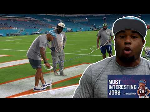 Steve Smith Sr. LEARNS How to Prepare an NFL Field for Game Day | Most Interesting Jobs