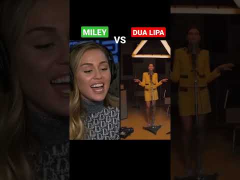 MILEY CYRUS vs DUA LIPA live #shorts