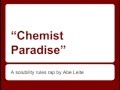 Solubility Principles and Exceptions