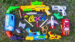 Deep Forest Got Several Realistic Guns Equipment and Vehicles ! Ball Bullet Toy Gun Knife & Airplane