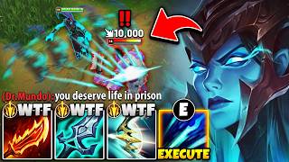 Kalista is the most diabolical top laner in the game... I had this Mundo on ice skates