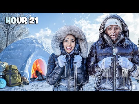 WE SURVIVED OVERNIGHT IN AN IGLOO! |Vlogmas Day 22