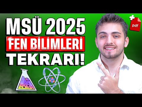 2025 MSÜ FEN SON TEKRAR! 🔥 | GARANTİ GELECEK KONULAR | #msü