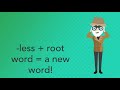 Exploring the -less Suffix in Language Arts