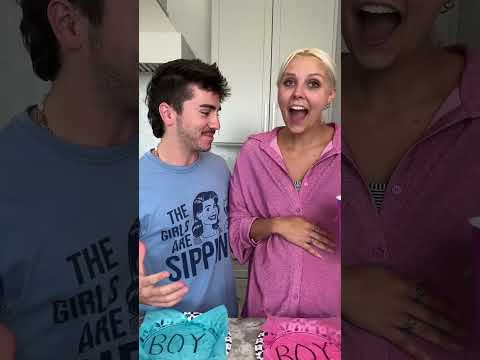 The Tic Tac Toe Gender Reveal SHOCKER!😳 #shorts #couples