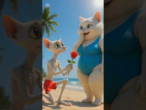 They laughed at this cat couple... but their transformation shocked everyone💔🔥 #cat  #viralvideo