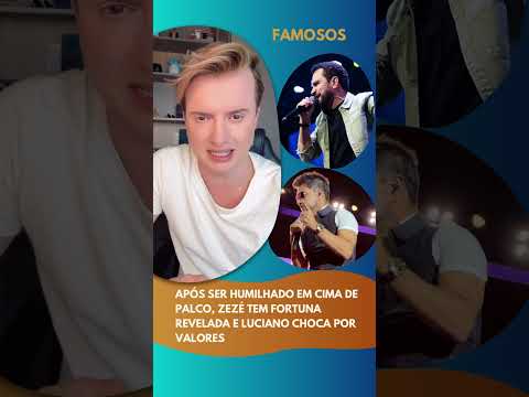 Após ser humilhado em cima de palco, Zezé tem fortuna revelada e Luciano choca por valores