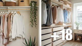 18 TRUCOS para ORGANIZAR tu closet y encontrar tu ropa en segundos 👗