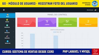 60.- Registrar foto del usuario - Sistema de Ventas hecho en PHP LARAVEL y MYSQL #laravel