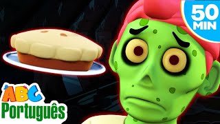 Cadê Minha Torta? Papai Zumbi No Jantar 🎃 | Músicas De Zumbis De Halloween | Aqui Bebês Cantam