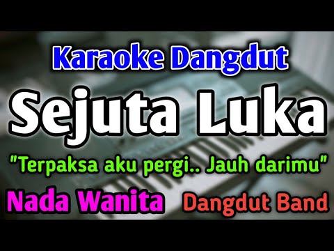 SEJUTA LUKA - KARAOKE || NADA WANITA CEWEK || Dangdut Band || Rita Sugiarto