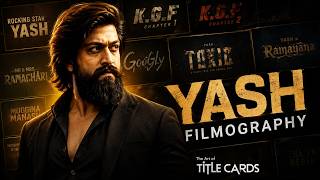 Rocking Star Yash | The Art of Title Cards | Actor's Filmography #yash #toxic #rockingstaryashfans