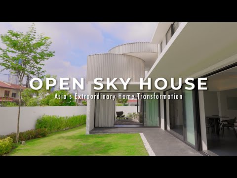 This Living Room Opens Up To The Sky & Garden | CC House | House Tour | Architecture