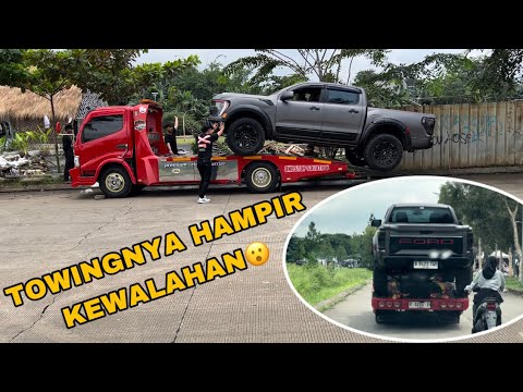 NEKAT MOBIL SEBESAR INI NAIK TOWING‼️FORD RANGER LANJUT PROJECT LAGI‼️