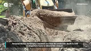 EMAPICA CULMINÓ CON LA EVACUACIÓN DE AGUAS RESIDUALES