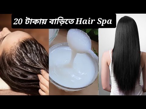 পুজোর আগে ₹২০ টাকায় বাড়িতে পার্লারে মতো hair spa করে নাও / salon type hair spa treatment