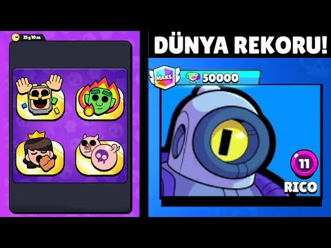 YENİ ÜCRETSİZ ÖDÜLLER🎁 50.000 KUPA RİCO🔥 Brawl Stars