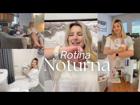 ROTINA DA NOITE COM DUAS CRIANÇAS SENDO UM RECÉM NASCIDO
