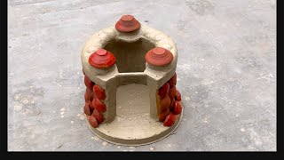 Full video mitti ka chulha new design chulha mini chula village life rural life clay stove mud stove