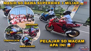 CRAZY RICH JAKARTA ❗️❗️SD PAKE BMW1000RR, R1M, DICATI DAN CBR600RR 😱🫵🏻❗️❗️ 