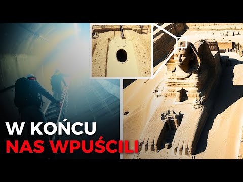 Egiptolodzy w końcu otworzyli stalową klapę starożytnego Sfinksa w Egipcie!