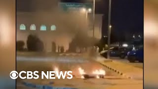 YouTube video thumbnail: U.S.-Iran Tensions on Rise as Iran Strikes Kuwait Airport