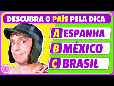 🌍🏳️ DESCUBRA O PAÍS PELA DICA | Curiosamente Quiz