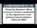Economic Imperialism and Global Trade