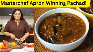 Milagai Pachadi That Won Me Masterchef Apron @yummytummyaarthivlogs YummyTummyAarthi.com