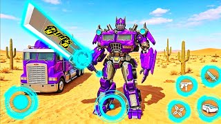 Purple Optimus Prime Transformers: Truck Robot City Battle 2026 Part 2 - Android Gameplay
