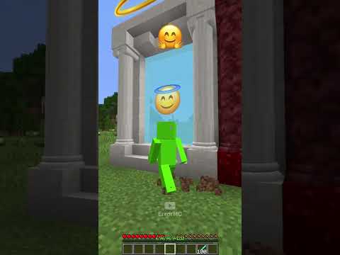 Minecraft Heaven vs Hell Choice #shorts
