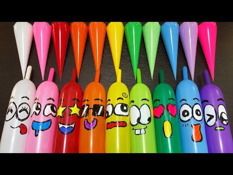 MAKING SLIME WITH PIPING BAG VS BALLOON ! SATISFYING VIDEOS #5827