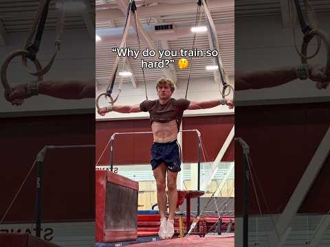 Training Hard is the Bare Minimum ๐ค #gymnastics #calisthenics #strength #ironcross #rings #olympics
