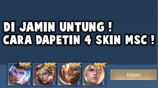 DI JAMIN UNTUNG ! CARA DAPETIN 4 SKIN MSC ! CUMA 719 DIAMOND DAPET 4 SKIN MSC !! EVENT MSC 2025