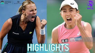 Anett Kontaveit vs Shuai Zhang | Highlights | WTA  ABU DHABI 2023