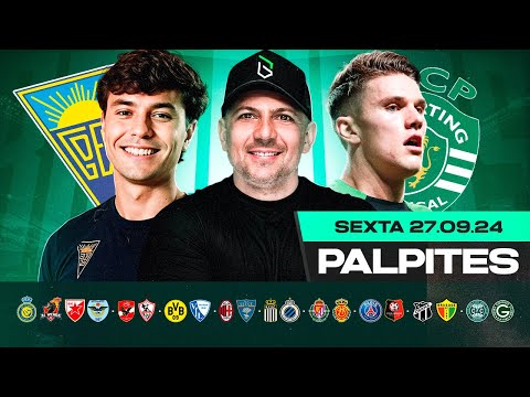 PALPITES DE FUTEBOL PARA HOJE 27 09 2024 (SEXTA-FEIRA) + BILHETE PRONTO | Boleiros Tips