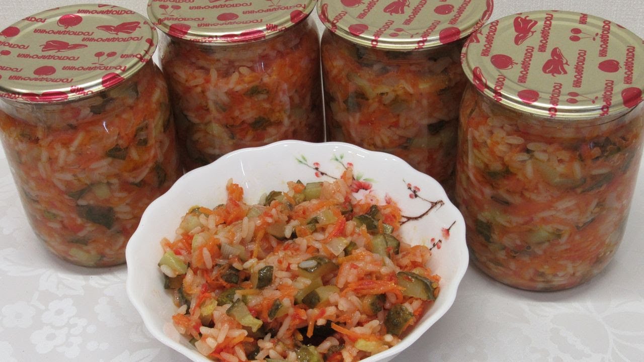 Рассольник в банках на зиму - на этот раз с рисом!