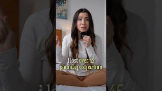I lost 45 lbs postpartum without going to the gym 🏋️‍♀️