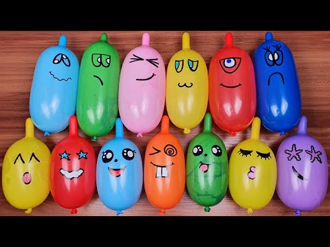 Fluffy Slime with Funny Balloons Satisfying ASMR #3310