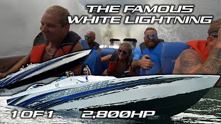 One WILD ride! White Lightning 41ft Apache based hull with 2,800hp and it blew our minds!!