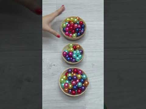 Oddly Satisfying Reverse Video with Colored Balls, Beads ASMR #beads #asmr