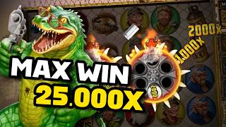 25000x MAX WIN on Gator Hunters 🐊 | No Limit City Bonus Round!