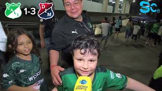 Deportivo Cali 1-3 Medellín 🎤 Reacciones de hinchas y jugadores 