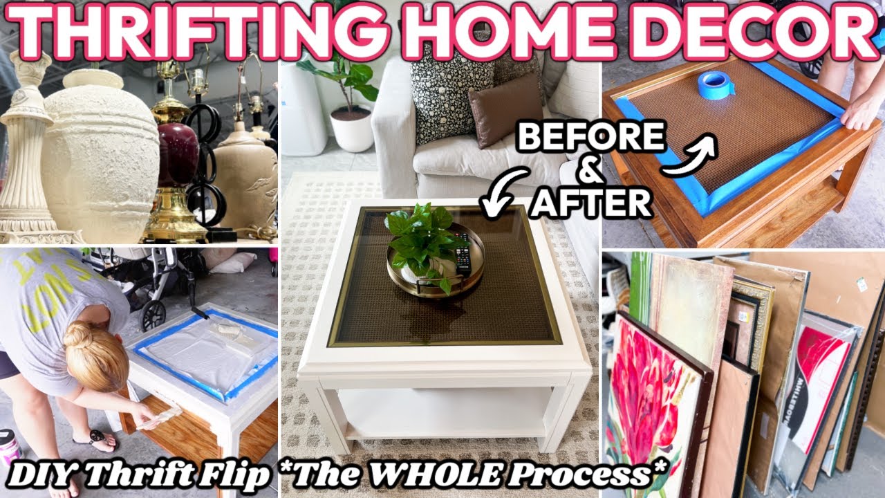 NEW HOME DECOR THRIFTING! 🖼️  DIY THRIFT FLIP | Home Decor On A Budget | Thrift Shopping