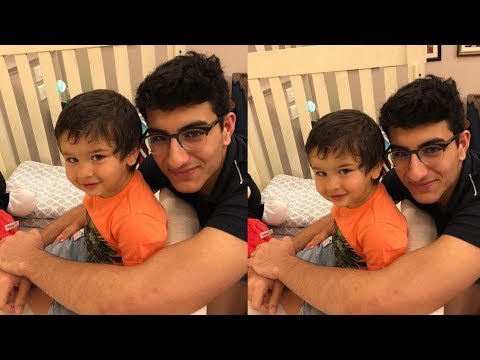 Aww! Taimur Ali Khan look happy with step brother Ibrahim Ali celebrating Ester |HE