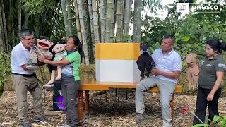 Guardaparques y títeres para cuidar la naturaleza en Wawa Sumaco, Hatun Sumaku